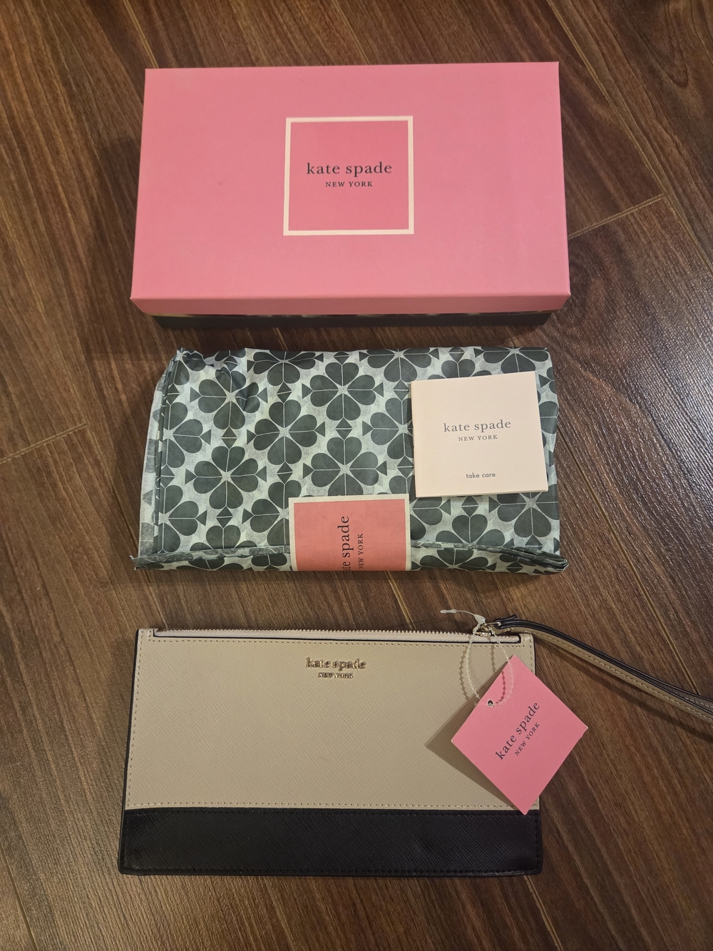 Kate Spade Leather Spencer Continental Wristlet Wallet